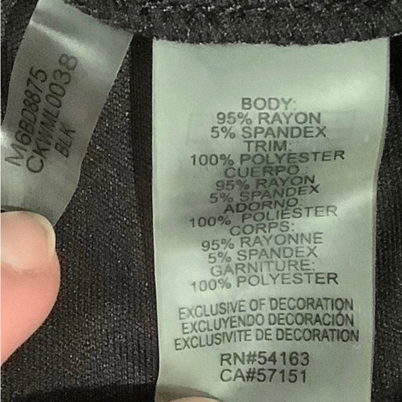 NWT Calvin Klein Sleeveless Mixed Media Maxi Dress - Picture 10 of 11